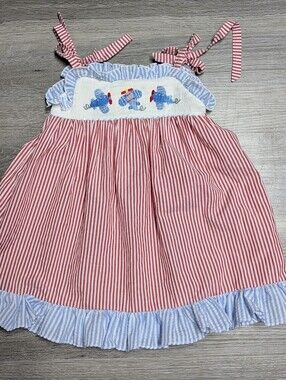 Babeeni Toddler Smocked Dress Size 2T Airplane Theme